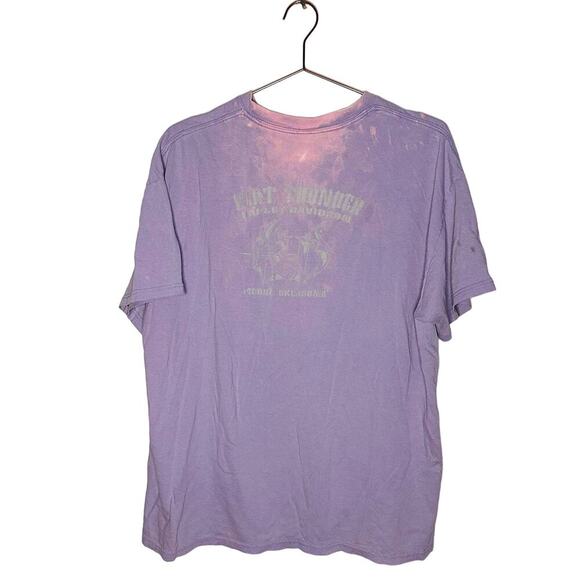 Vintage Harley Davidson Light Purple Bleached Metallic Letters Crewneck Size XL - Picture 8 of 10